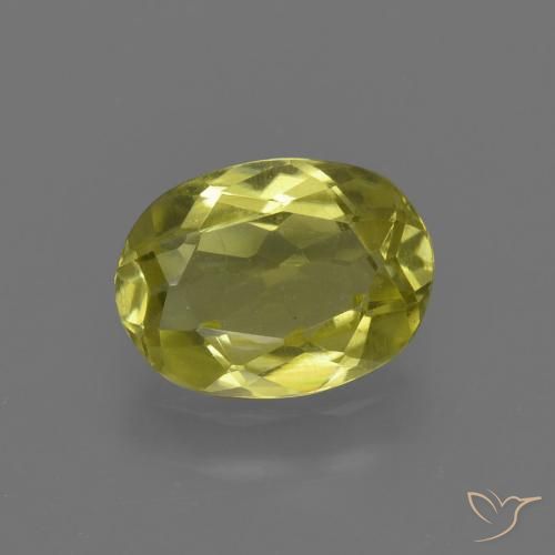 1.13ct Naturel Jaune ananas Sillimanite, ovale, VVS-VS