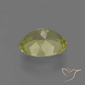 Sillimanite Jaune moyen naturelle ovale, 1.24 ct, VS