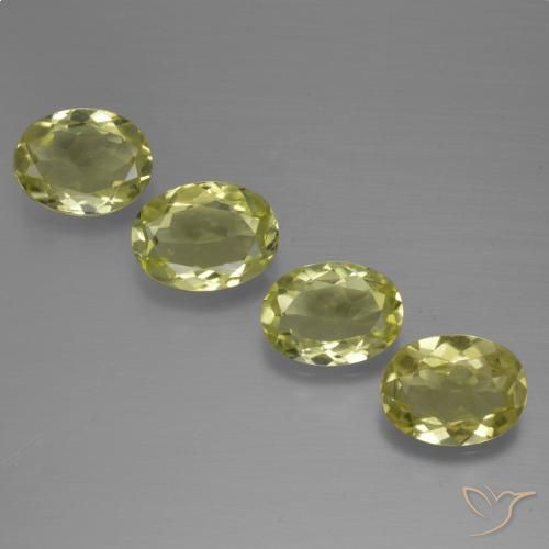4.11ctw Naturel Jaune moyen Sillimanite, ovale, VS