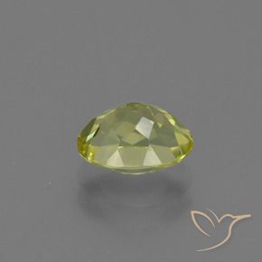 Sillimanite Vert jaune naturelle ovale, 1.58 ct, VS