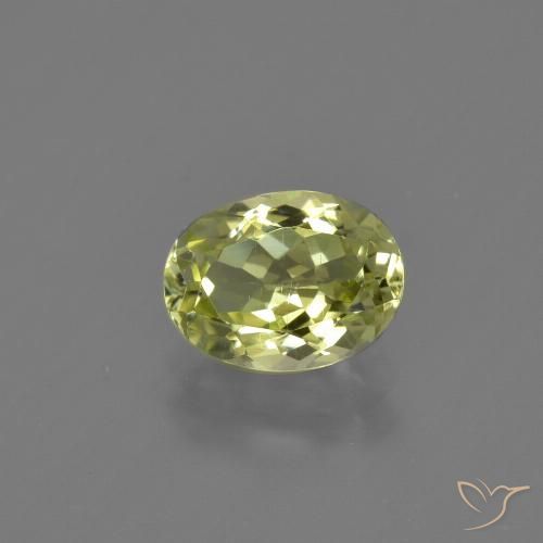1.40ct Naturel Vert jaunâtre Sillimanite, ovale, VS