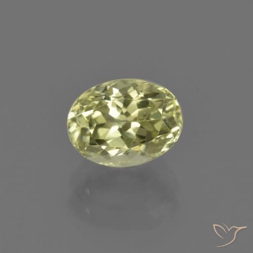 1.73ct Naturel Jaune crème pâle Sillimanite, ovale, VVS-VS