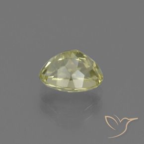 Sillimanite Jaune crème pâle naturelle ovale, 1.73 ct, VVS-VS