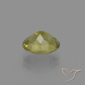 Sillimanite Jaune moyen naturelle ovale, 1.61 ct, VS