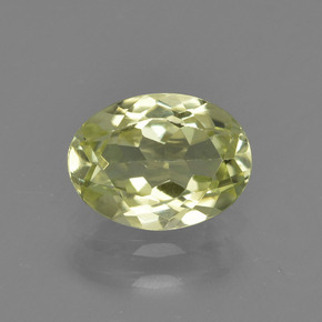 Sillimanite jaune naturelle coupe ovale, 1,02 ct, VS-SI
