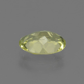 Sillimanite jaune naturelle coupe ovale, 1,02 ct, VS-SI