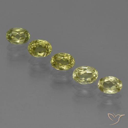 2.63ctw Naturel Jaune verdâtre Sillimanite, ovale, VVS-VS