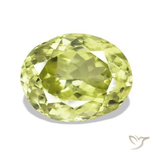 3.11ct Vert jaunâtre Sillimanite, Coussin, VS