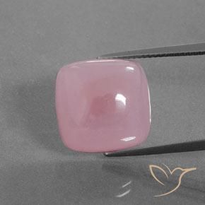 26.17ct Naturel Rose rosé moyen Smithsonite, Coussin, Transparent