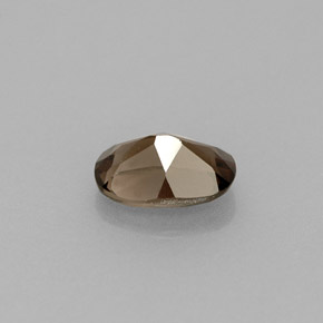 Quartz fumé marron naturelle coupe ovale, 0,49 ct, VVS-VS