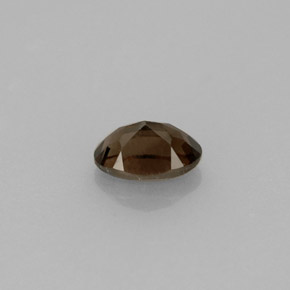 Quartz fumé marron naturelle coupe ovale, 0,49 ct, VVS-VS