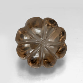 Quartz fumé brun fumé naturelle transparent, 10,74 ct, transparent / translucide