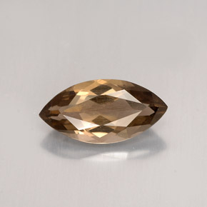 Quartz fumé marron naturelle marquise, 1,43 ct, VS