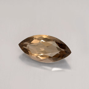 Quartz fumé marron naturelle marquise, 1,43 ct, VS