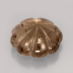 Quartz fumé marron naturelle transparent, 12,02 ct, transparent / translucide