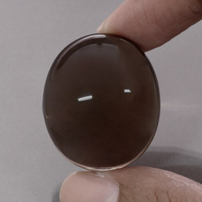 Quartz fumé marron naturelle transparent, 68,97 ct, transparent / translucide