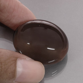 Quartz fumé marron naturelle transparent, 68,97 ct, transparent / translucide