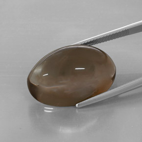 Quartz fumé marron naturelle transparent, 32,73 ct, transparent / translucide