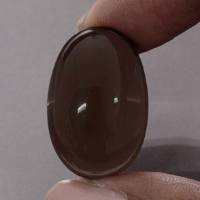 Quartz fumé marron naturelle transparent, 31,15 ct, transparent / translucide