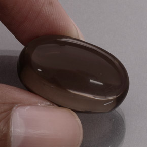 Quartz fumé marron naturelle transparent, 31,15 ct, transparent / translucide