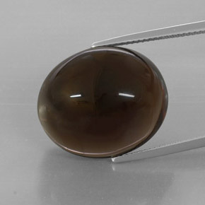 Quartz fumé marron naturelle transparent, 32,19 ct, transparent / translucide