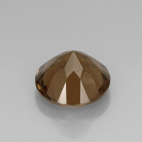 Quartz fumé marron naturelle coupe roude, 11,14 ct, VVS-VS
