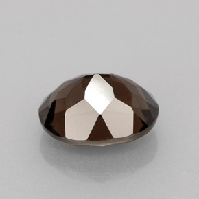 Quartz fumé marron naturelle coupe ovale, 2,75 ct, VVS-VS