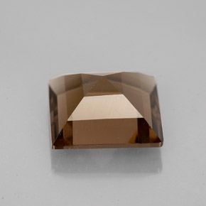 Quartz fumé marron naturelle carré, 3,70 ct, VS