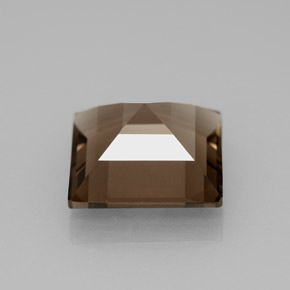Quartz fumé marron naturelle carré, 3,88 ct, VS