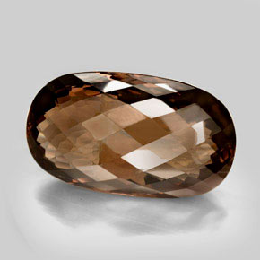 Quartz fumé marron naturelle coupe ovale, 605,33 ct, VVS