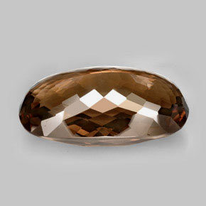Quartz fumé marron naturelle coupe ovale, 605,33 ct, VVS