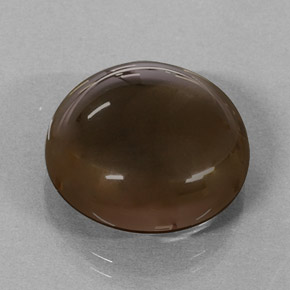 Quartz fumé marron naturelle coupe roude, 17,35 ct, translucide