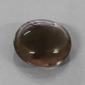 Quartz fumé marron naturelle coupe roude, 15,68 ct, translucide