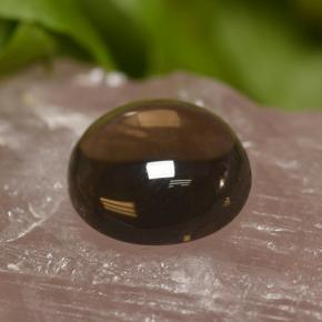Quartz fumé marron naturelle coupe roude, 6,70 ct, transparent