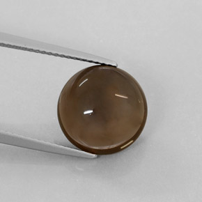 Quartz fumé marron naturelle transparent, 6,22 ct, transparent / translucide