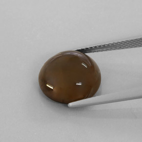 Quartz fumé marron naturelle transparent, 6,22 ct, transparent / translucide