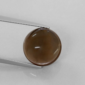 Quartz fumé marron naturelle transparent, 7,22 ct, transparent / translucide