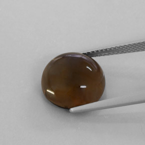 Quartz fumé marron naturelle transparent, 7,22 ct, transparent / translucide