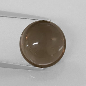 Quartz fumé marron naturelle transparent, 6,15 ct, transparent / translucide