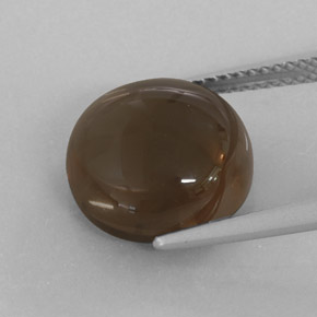 Quartz fumé marron naturelle transparent, 7,52 ct, transparent / translucide