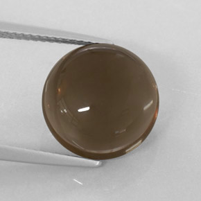 Quartz fumé marron naturelle transparent, 6,99 ct, transparent / translucide