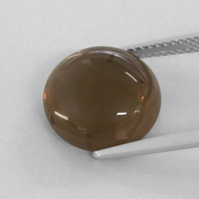 Quartz fumé marron naturelle transparent, 6,99 ct, transparent / translucide