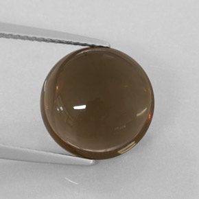 Quartz fumé marron naturelle transparent, 6,40 ct, transparent / translucide