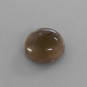 Quartz fumé marron naturelle transparent, 6,40 ct, transparent / translucide