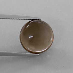 Quartz fumé marron naturelle transparent, 6,72 ct, transparent / translucide