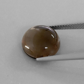 Quartz fumé marron naturelle transparent, 6,72 ct, transparent / translucide