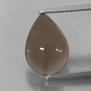 Quartz fumé marron naturelle transparent, 4,05 ct, transparent / translucide