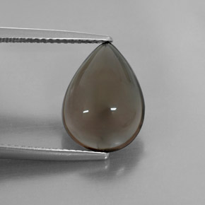 Quartz fumé marron naturelle transparent, 4,80 ct, transparent / translucide