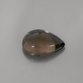 Quartz fumé marron naturelle transparent, 4,80 ct, transparent / translucide
