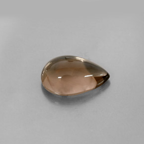 Quartz fumé marron naturelle transparent, 3,68 ct, transparent / translucide